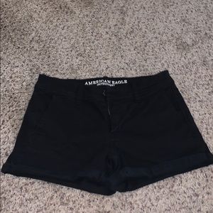 American eagle black shorts